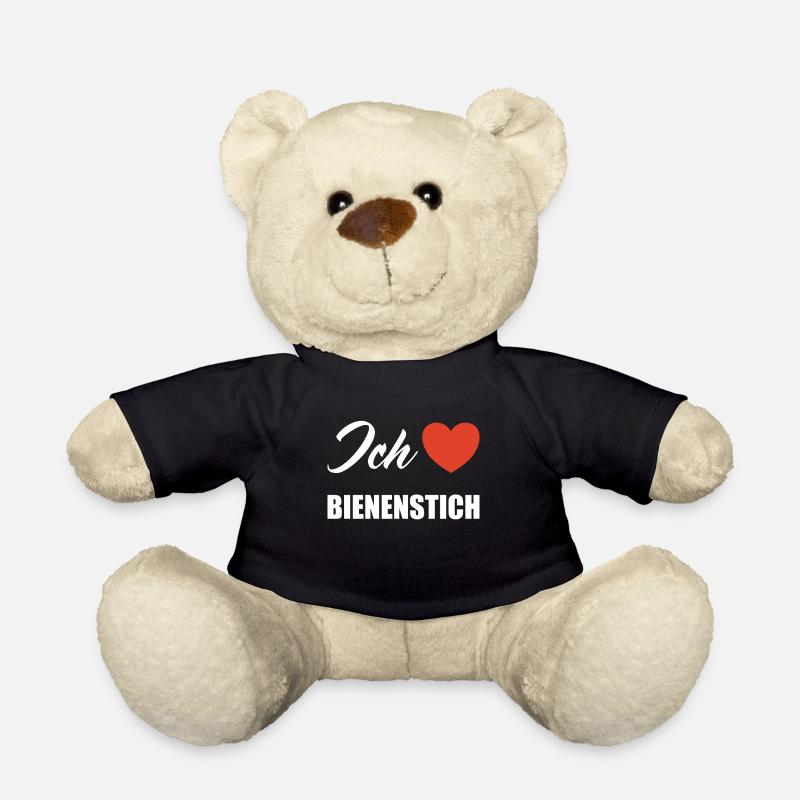Ich liebe Bienenstich - Teddy - Schwarz