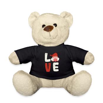 Liebe Gnom Valentinstag lustig V-Day Gnome Lieben - Teddy - Schwarz - Vorne