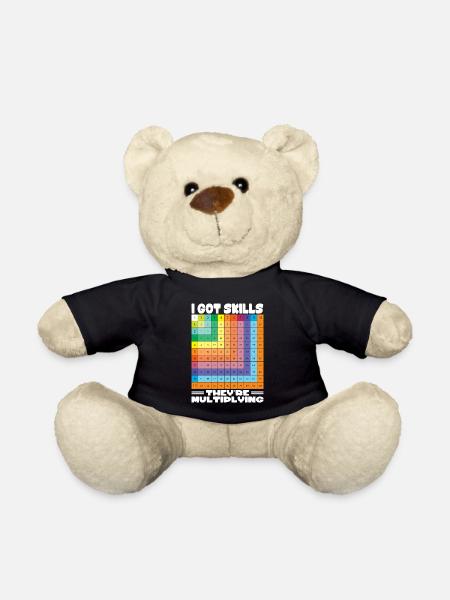 Mathe Lehrer Geschenk - Mathe Tshirt - Teddy - Schwarz