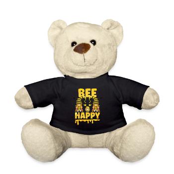 Beekeeper Gnomes Gnome Lover Funny Gnome Honey Bee - Teddy - Schwarz - Vorne