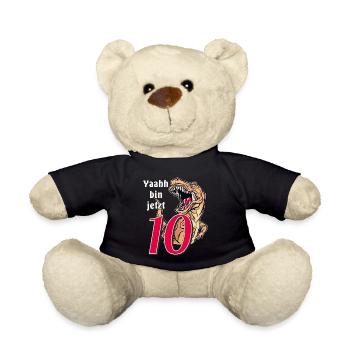 GEBURTSTAG Yaahh bin jetzt 10 - Teddy - Schwarz - Vorne
