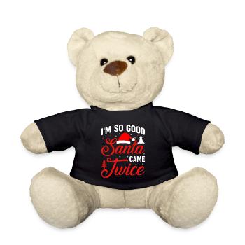 Je suis si bon Père Noël est venu deux fois vilain moche sale - Nounours - noir - Devant