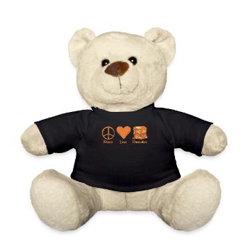 Pfannkuchenliebhaber Geschenk - Teddy - Schwarz - Vorne