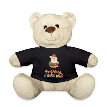 Joyeux Noël Drôle de Chemise de Noël - Nounours - noir - Devant