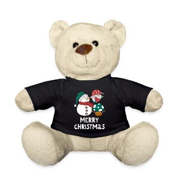 Joyeux Noël Drôle de Chemise de Noël - Nounours - noir - Devant
