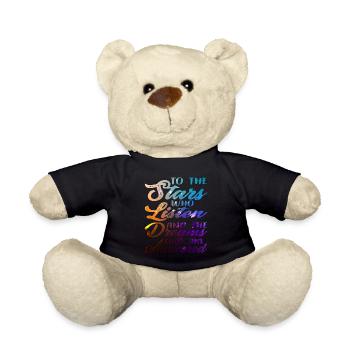 The Stars Who Listen The Dreams That Are Answered4 - Teddy Bear - black - Front