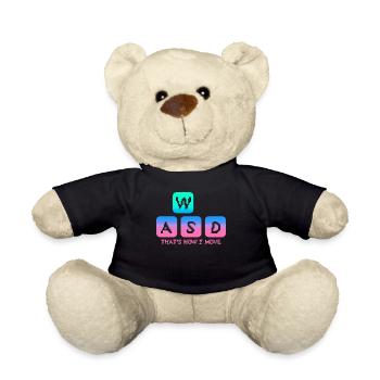 C’est ainsi que je déplace les touches de l’ordinateur du clavier en disant - Nounours - noir - Devant