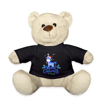 Unicorn XMAS Unicorn Christmas Unicorn - Teddy Bear - black - Front