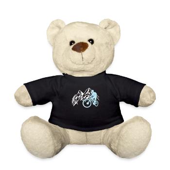 Downhill Mountain Bike Cycling Mountains Mountains - Teddy Bear - black - Front