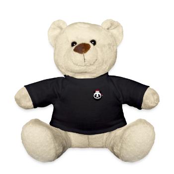 Panda Pixelated Christmas - Lustige - Teddy - Schwarz - Vorne