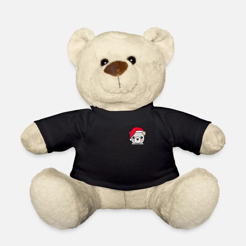 Eisbär verpixelt Weihnachten - Lustiger Eisbär - Teddy - Schwarz