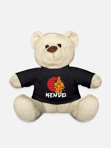 Kendo Japon Samouraï Karaté Kenjutsu Arts Martiaux - Nounours - noir