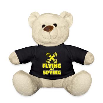Drone Flying Not Spying - Teddy Bear - black - Front