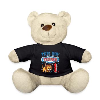 Carousel Birthday Party - Teddy Bear - black - Front