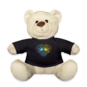 Piano Heart - Piano Keyboard Player Keyboardist Pi - Teddy - Schwarz - Vorne