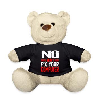 No, I Won't Fix Your Computer 12 - Teddy - Schwarz - Vorne