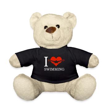 Schimmer Schwimmen I Love Swimming - Teddy - Schwarz - Vorne
