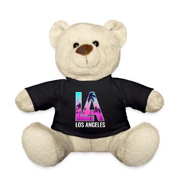 Los Angeles La Kalifornien Geschenk - Teddy - Schwarz - Vorne