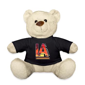 Los Angeles La Kalifornien Geschenk - Teddy - Schwarz - Vorne