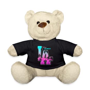 Los Angeles La Kalifornien Geschenk - Teddy - Schwarz - Vorne