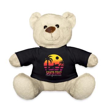 Santa Cruz Californie Summer Sun Palms Beach - Nounours - noir - Devant
