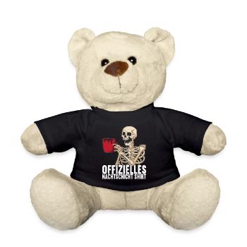 Nachtschicht Nachtdienst - Teddy - Schwarz - Vorne