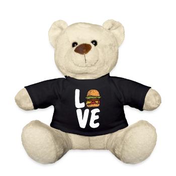 Burger Lover Cadeau - Nounours - noir - Devant