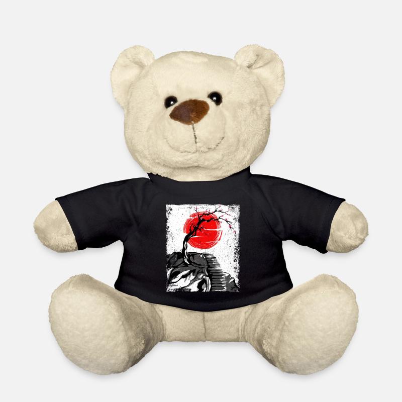 haruno japanische kirschblüten illustration japan - Teddy - Schwarz