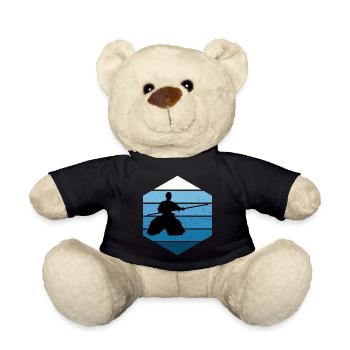 Martial Arts Aikido Men Aikidoka Women Martial Ar - Teddy Bear - black - Front