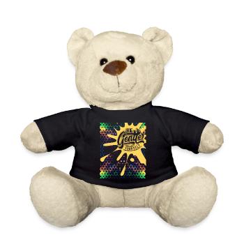 Motivation-Inspiration, Spruch Selbstliebe - Teddy - Schwarz - Vorne