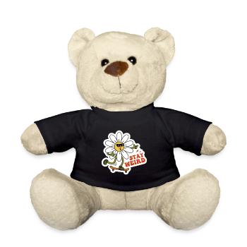 Stay Weird Sarcastic Chamomile Design - Teddy Bear - black - Front