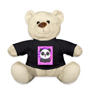 Panda Hearts - Teddy Bear - black - Front