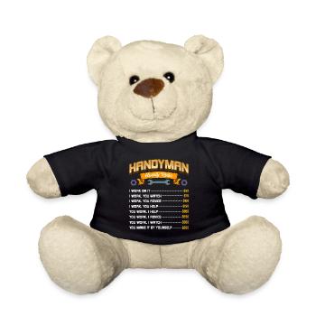 Stundensätze für Handwerker - Handwerker - Teddy - Schwarz - Vorne
