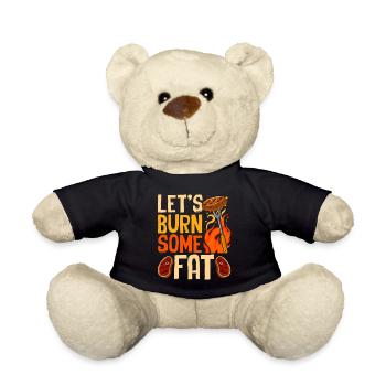 Lassen Sie uns etwas Fett verbrennen - Grillen - Teddy - Schwarz - Vorne