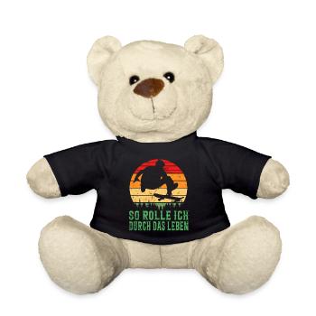Skateboarder Skateboarding Skaten Skater - Teddy - Schwarz - Vorne