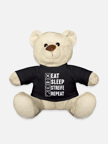 Polizei Polizist - Teddy - Schwarz