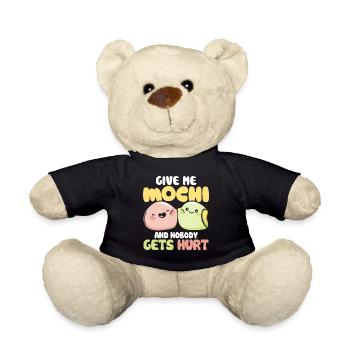 Give me mochi and no one will get hurt - Mochi - Teddy Bear - black - Front