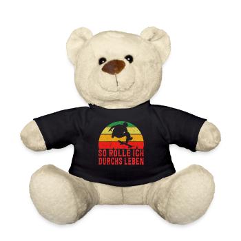 Skateboarder Skateboarding Skaten Skater - Teddy - Schwarz - Vorne