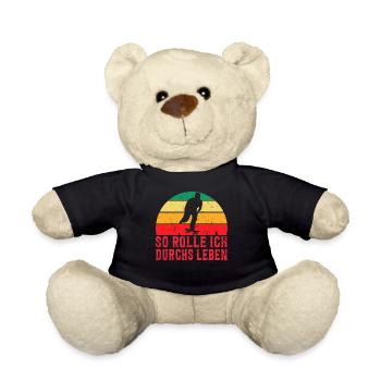 Skateboarder Skateboarding Skaten Skater - Teddy - Schwarz - Vorne