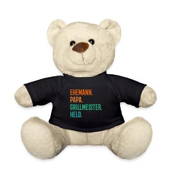Ehemann Papa Grillmeister - Teddy - Schwarz - Vorne