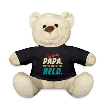 Ehemann Papa Grillmeister - Teddy - Schwarz - Vorne