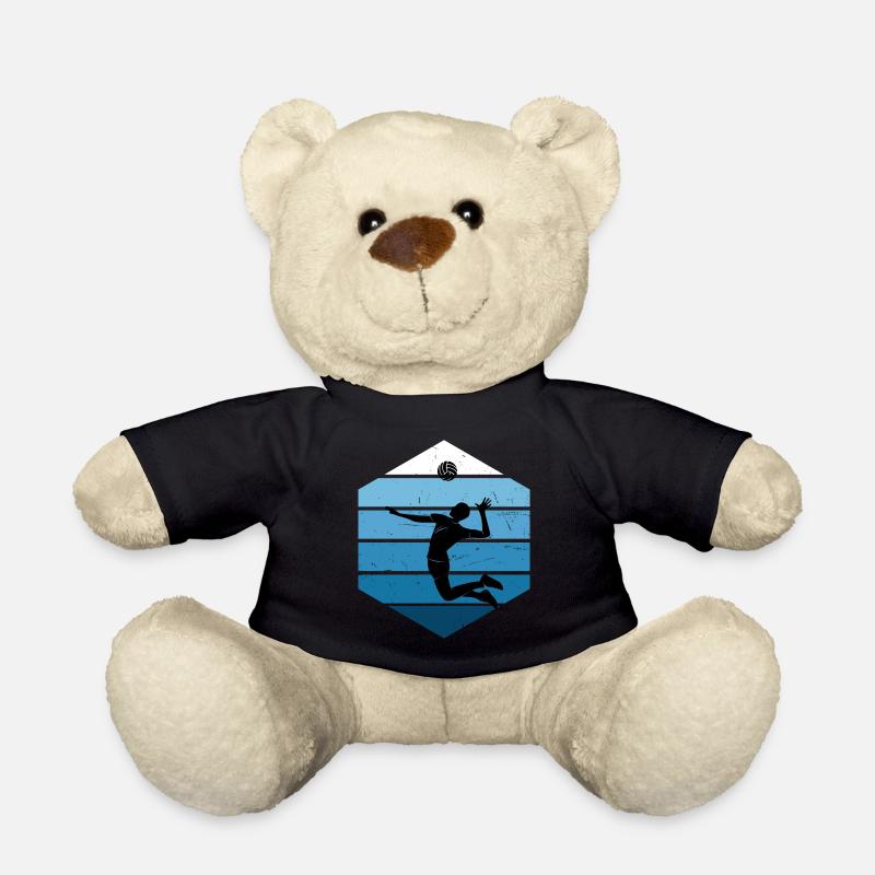Volleyball Herren Volleyballspieler Volley - Teddy - Schwarz