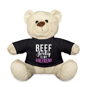 Beef Jerky Gift Beef Jerky Lover - Teddy Bear - black - Front