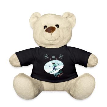 Winter Vibes - Skiing Winter Sports - Teddy - Schwarz - Vorne