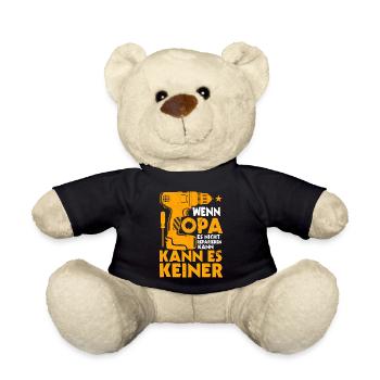 Wenn Opa Es Nicht Reparieren Kann Großvater - Teddy - Schwarz - Vorne