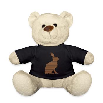 Hare - Teddy Bear - black - Front