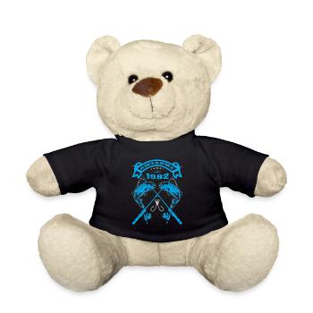 Awesome since 1982. Angel, Angler's Birthday - Teddy Bear - black - Front