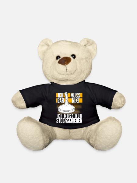 Eisstock Stockschießen Eisstockschießen - Teddy - Schwarz