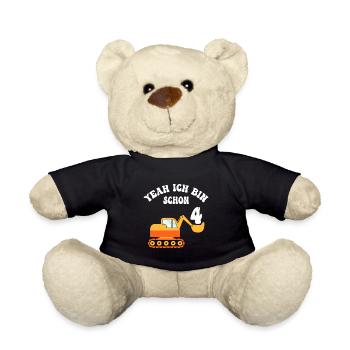 4 years Boy 4th birthday - Teddy Bear - black - Front