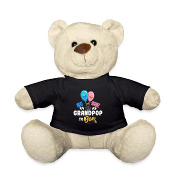He or She Grandpop To Bee Best Grandpa Ever Gramps - Teddy Bear - black - Front